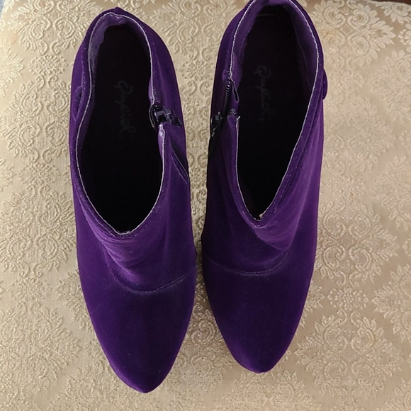 Size 7 - ankle booties pumps - purple - Qupid - Picture 8 of 12